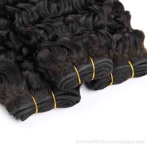 Crochet Virgin Weave Bundles Extension Water Wave Human Hair Brazilian OEM Package Is Accept for Wholesale Order